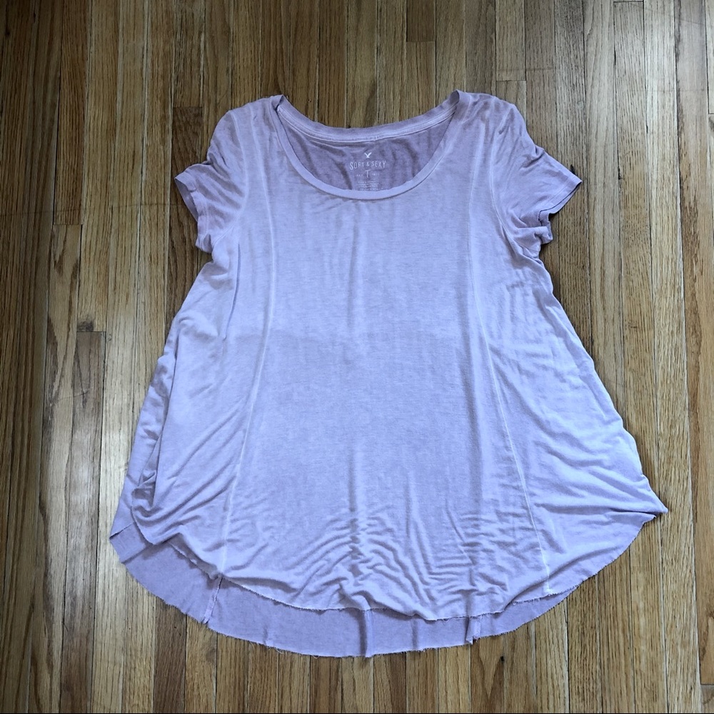 American Eagle soft & sexy size XS-S pink t shirt